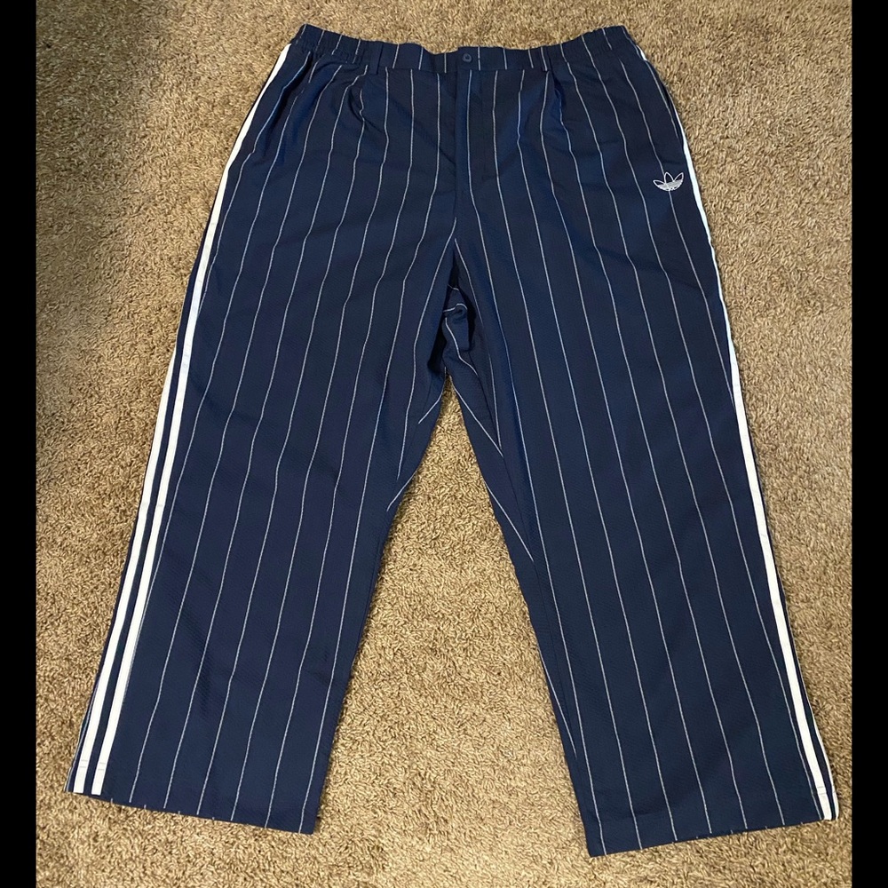 Adidas 3-Stripes Blue Striped Pants.